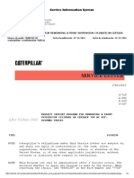 Tebe9942 - Product Support Program For Reworking A Front Suspension Cylinder On Certain 794 Ac Off-Highway Trucks