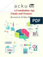 Indian Constitution Age Limits and Tenures PDF