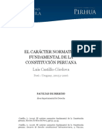 Caracter Normativo Fundamental Constitucion Peruana PDF
