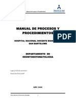 Manual de procedimientos - odontología