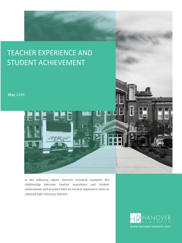 Teacher Experience and Student Achievement | PDF | Mentorship | Teachers