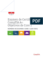 Comptia A 220 1001 Exam Objectives Spanish