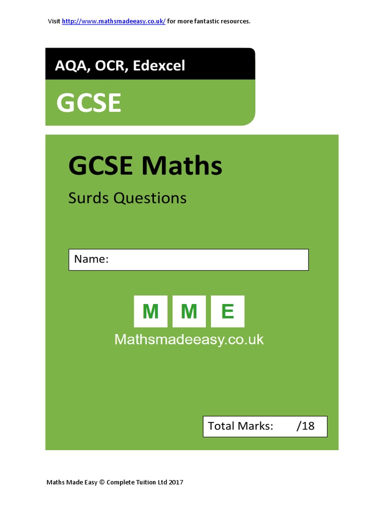 HARD GCSE MATHS QUESTIONS AND ANSWERS PDF visual data 5