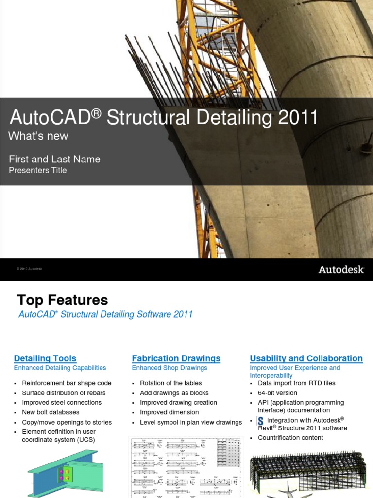 Presentacion Structural Detailing 2011 PDF | PDF | Auto Cad | Autodesk