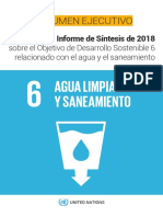 UN-Water SDG6 Synthesis Report 2018 Executive Summary SPA