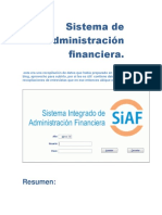 Sistema Integrado de Administración Financiera del Estado (SIAF