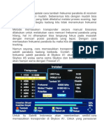 Satelit Indonesia Update Cara Tambah Frekuensi Parabola Di Receiver Skybox A1 Dengan Mudah