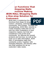 Four Functions That Shape Shopping Malls