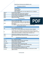 Most Usefull Excel Shortcuts PDF