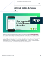 Cara Membuat CRUD SQLite Database Android Studio