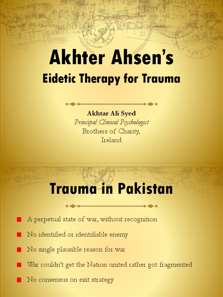 Eidetic Therapy For Trauma Download Free PDF Complex Post Traumatic