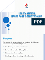 Utility Station Hoses Care Maintenance