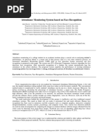 Attendance Monitoring System Based On Face Recognition PDF