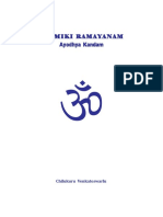 VALMIKI RAMAYANAM Ayodhya Kandam PDF