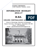 BEd Admissions-2016 Information Booklet PDF