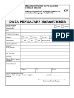 Form Narasumber Bimtek Inggris 2019