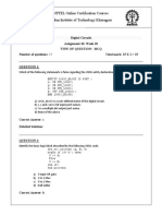 NPTEL Digital Circuits Assignment