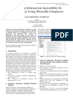 Improving Information Accessibility in Maintenance Using Wearable Computers