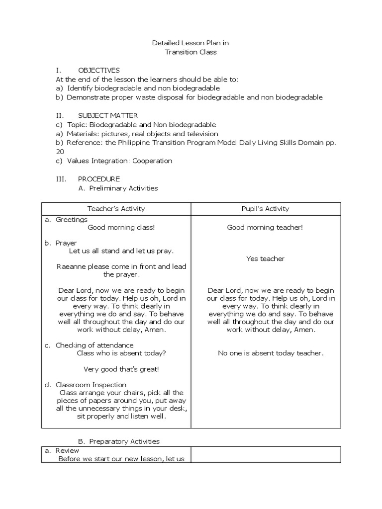 Biodegradable vs Non-Biodegradable Lesson Plan | PDF | Biodegradation ...