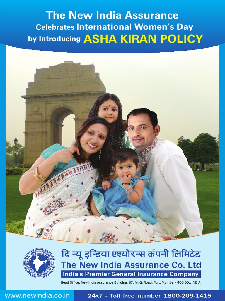 01 Brochure New India Asha Kiran PDF Insurance Health Care