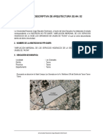 Memoria Descriptiva de Arquitectura Ss - Hh. 02