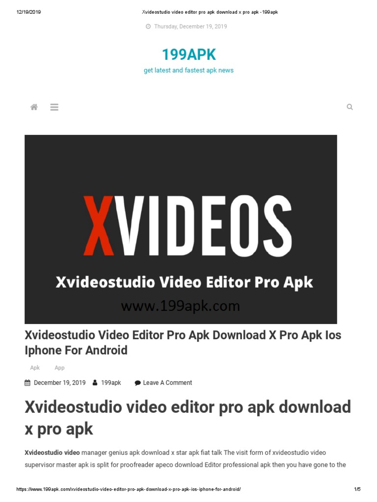 Xvideostudio Video Editor Pro Apk Download X Pro Apk 199apk PDF