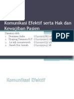 Komunikasi Efektif Serta Hak Dan Kewajiban Pasien