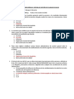 Examen del primer módulo: Sistema de gestión de calidad en salud