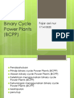 Binary Cycle Power Plants (BCPP) Pak Tomi Arisandy