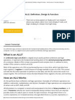 Arithmetic Logic Unit (ALU) - Definition, Design