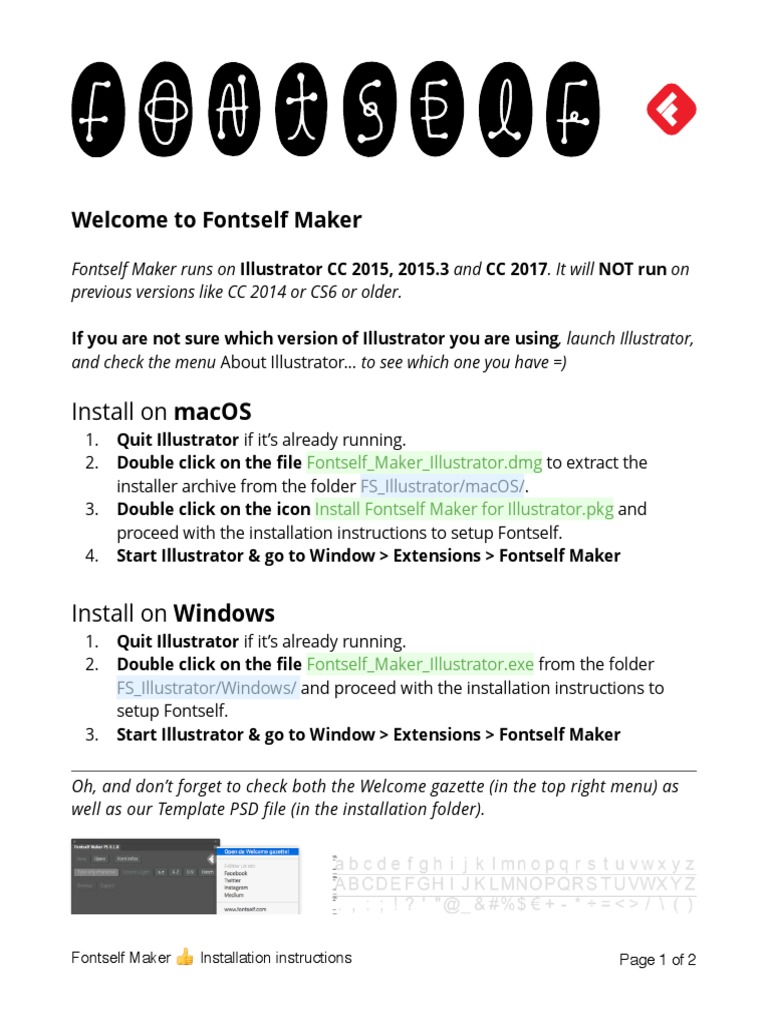 Fontself Pdf System Software Operating System Families