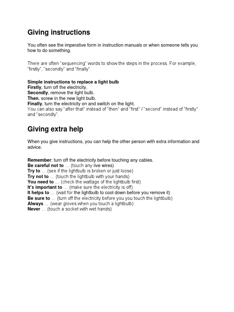 Light Bulb Replacement Guide | PDF