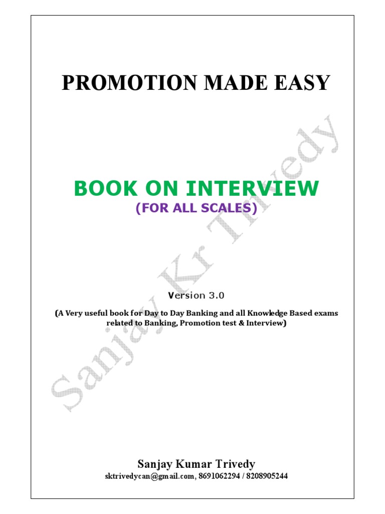 Book On Interview PDF | PDF | Body Language | Nonverbal Communication