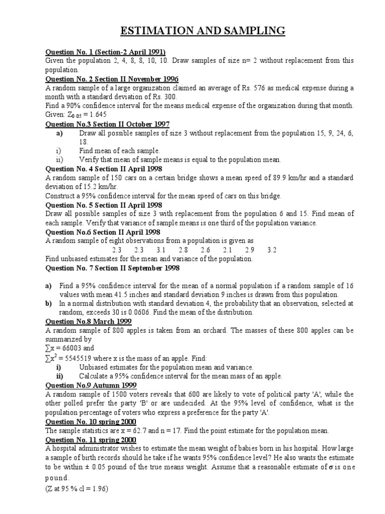 Ch07 Pdf Estimator Sampling Statistics