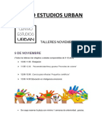 Talleres NOVIEMBRE 2019