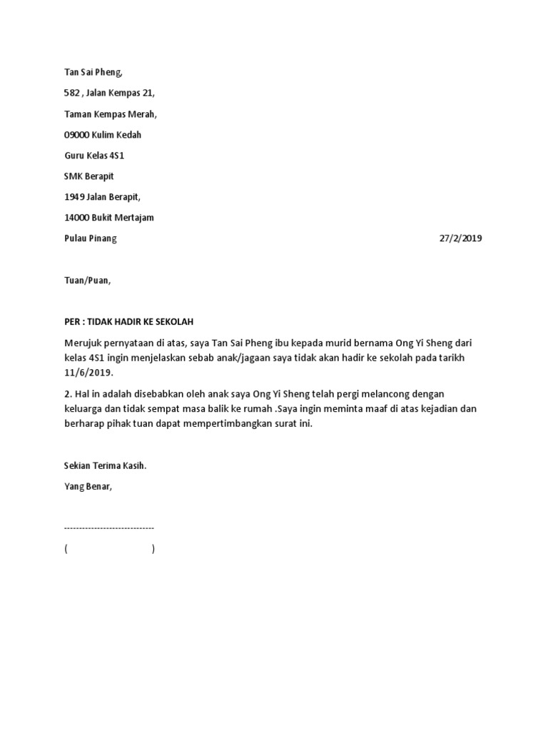 Download 66+ Contoh Surat Formal Terbaik Gratis