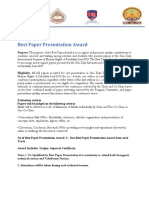 Best Paper Award Criteria PDF
