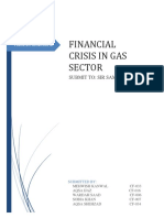 Financial Crises in Gas Sector