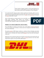 DHL Marketing Mix