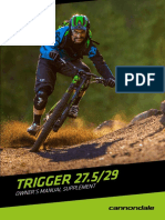 Cannondale Trigger Owner's Manual Supplement