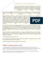 Considerações Sobre o Significado de Alguns Nomes Bíblicos