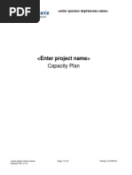 Capacity Plan Template