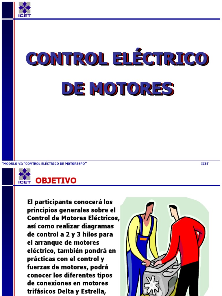Control Eléctrico de Motores Eléctricos | PDF | Motor eléctrico ...