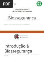 Introducao a Biosseguranca - Aula 1 e 2