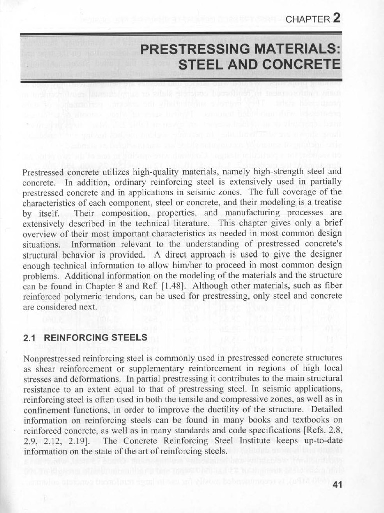 Prestressed Concrete Analysis and Design Fundamentals 2nd Ed CAP 2 PDF ...