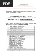 Lista de Espera - Matrícula - 19-12
