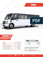 Dimensiones y especificaciones técnicas del autobús Runner 10