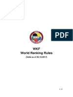 WKF WORLD RANKING RULES