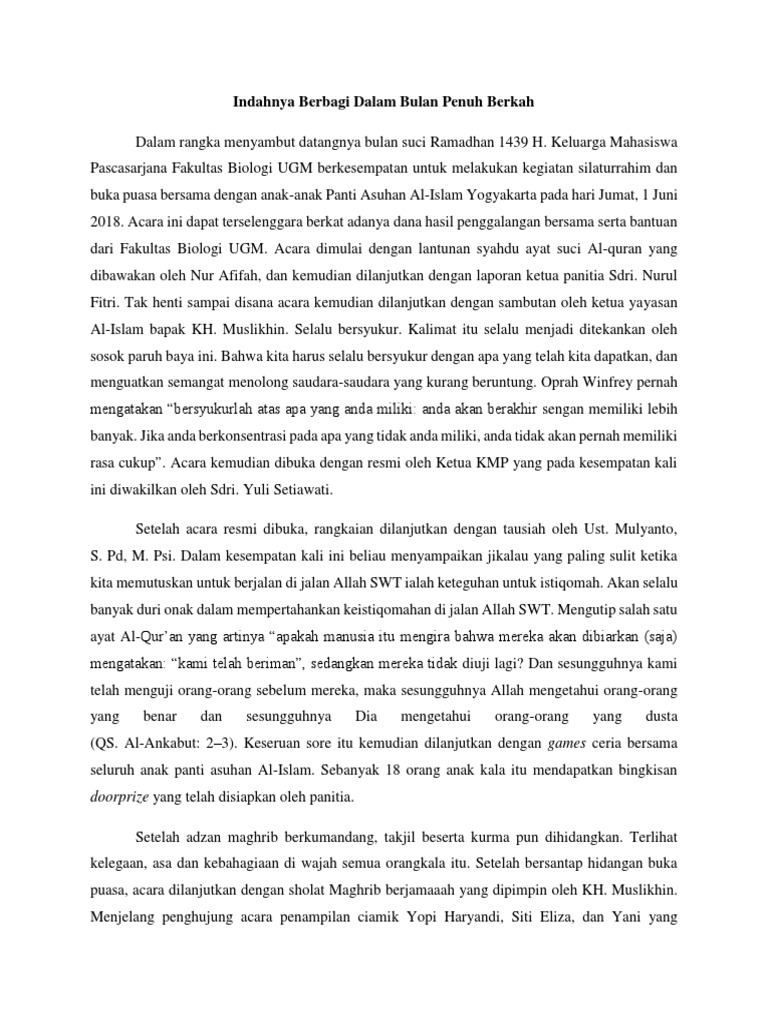 Contoh press release kegiatan pdf