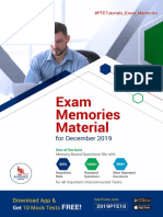 Exam Memories Material Dec 2019 PDF